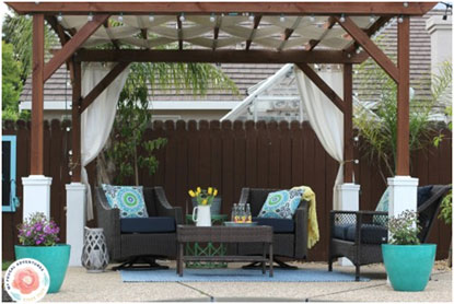 Building a pergola is just one of 5 easy ways to spruce up your yard this summer.