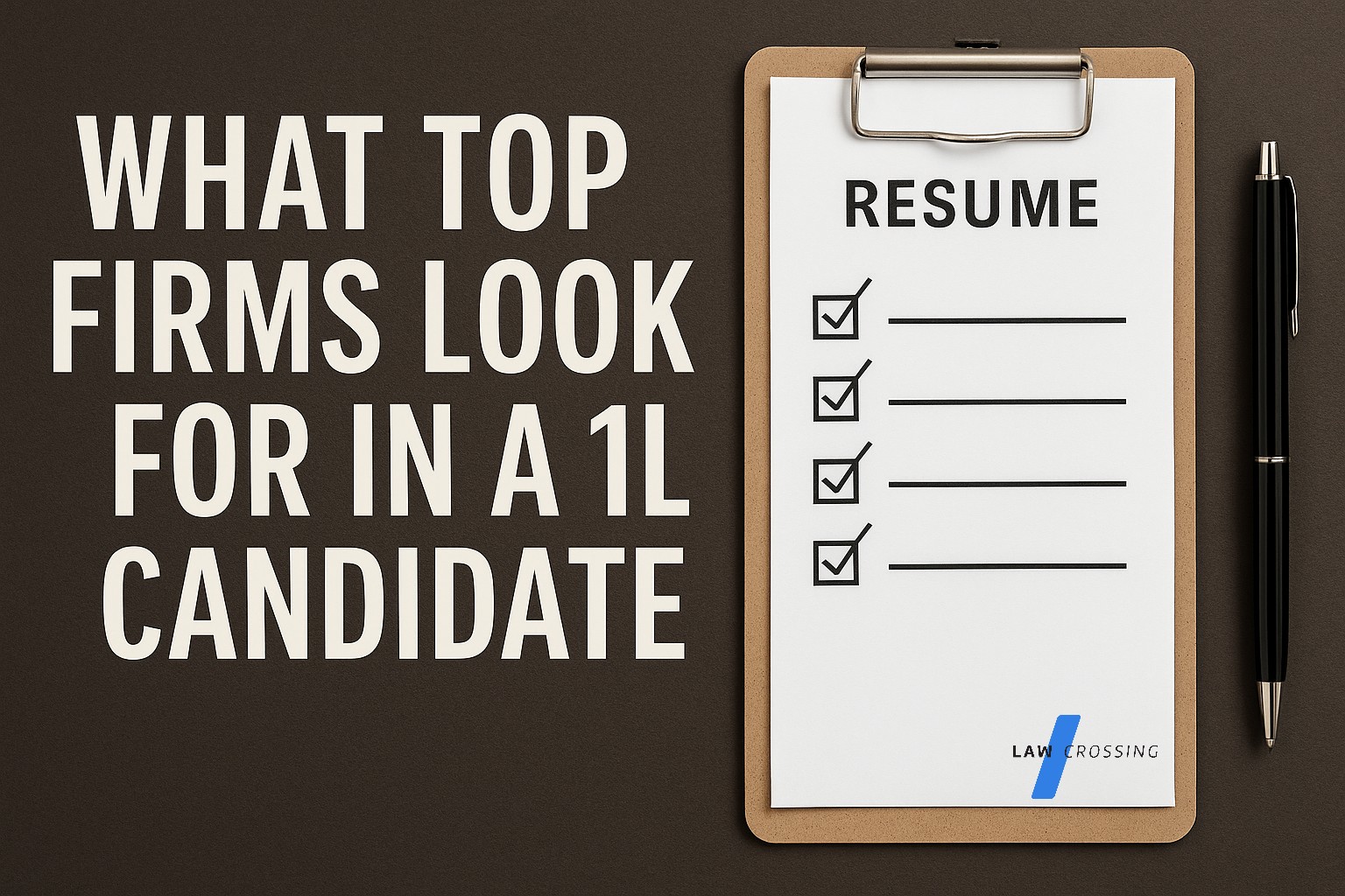 What Top Firms Look for in a 1L Candidate (That Law Schools Don’t Teach)