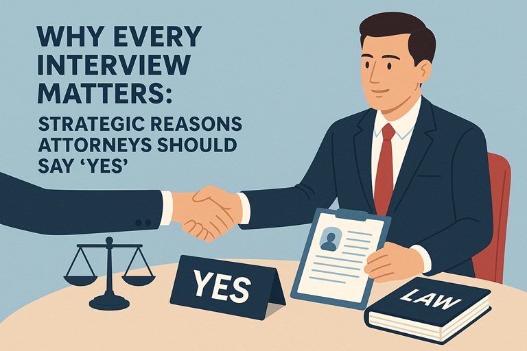 Why Every Interview Matters: Strategic Reasons Attorneys Should Say “Yes”