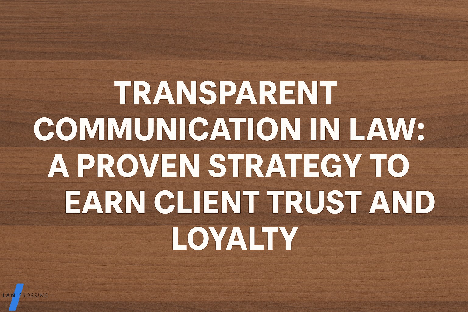 Transparent Communication in Law: A Proven Strategy to Earn Client Trust and Loyalty