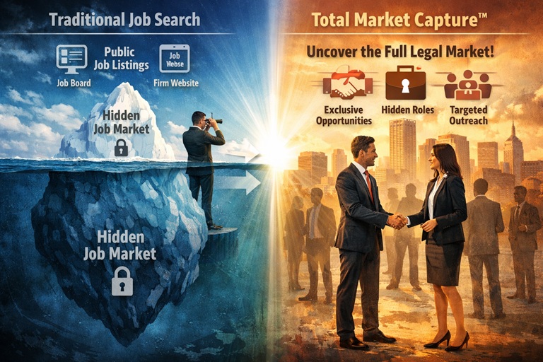 The Strategic Advantage in Legal Career Searches: How Total Market Capture™ Maximizes Attorney Job Opportunities