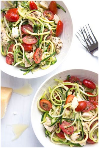 Try these Zucchini Noodles with Creamy Avocado Pesto and 9 other delicious spiralizer recipes.