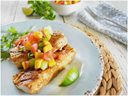 Try incorporating fish into your weekly meals for added health benefits, including lower cholesterol.