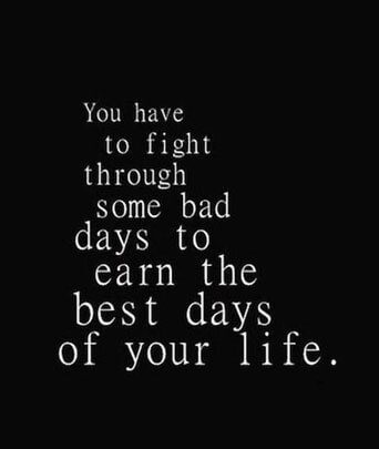 No matter how you feel. Get up, dress up, show up, and never give up.