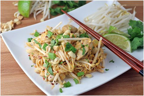 Chicken Satay: one low-carb noodle bowl option out of the many others included.