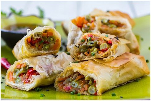 Try these Baked Veggie Spring Rolls or 11 other veggie-filled recipes so you can eat healthy while still enjoying what you eat.