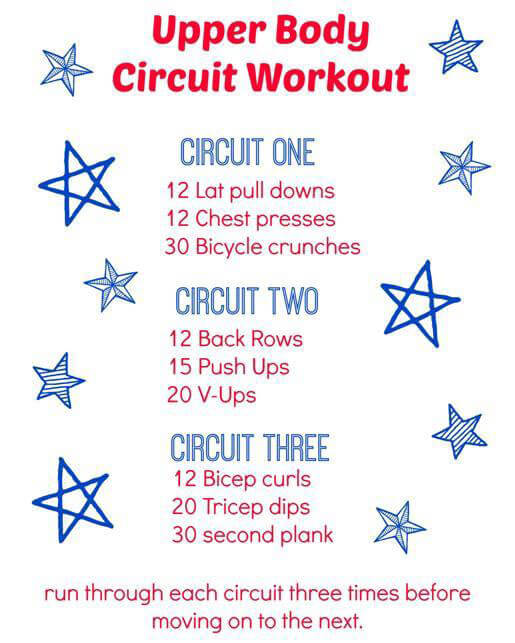Here’s a great spring upper body circuit workout.