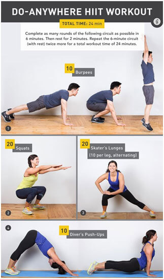 Try these workouts you can do from anywhere that require no equipment.